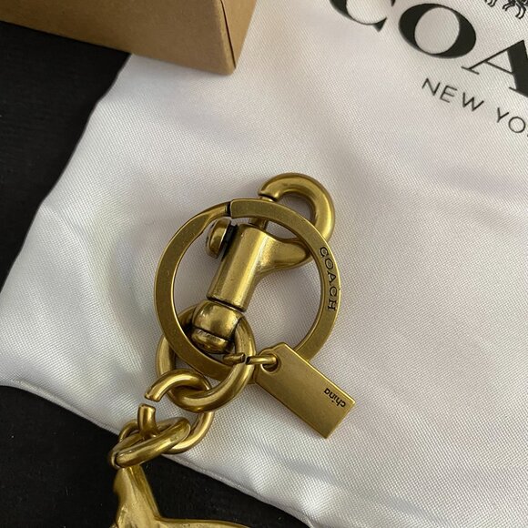 Coach Metal Keychain With Two Red Cherries - Picture 6 of 6